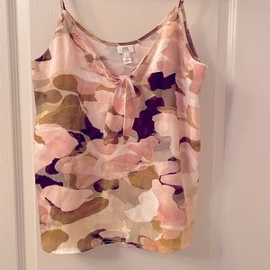River Island satin spaghetti strap top blush pink